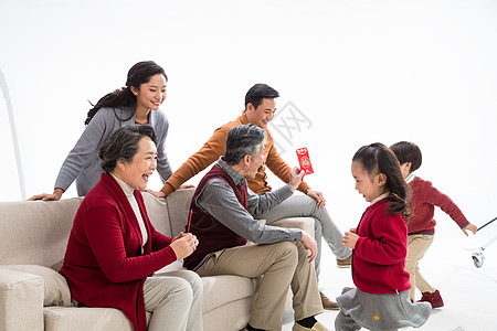 健康生活方式春节愉悦幸福家庭过新年图片