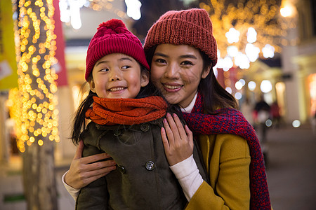 明亮庆祝节日快乐母女图片