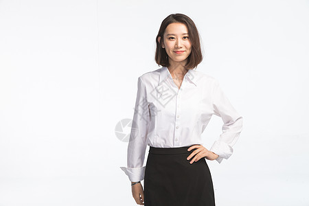 青年人东亚办公室职员商务青年女人图片