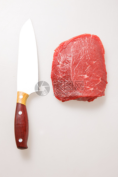 肉和刀图片