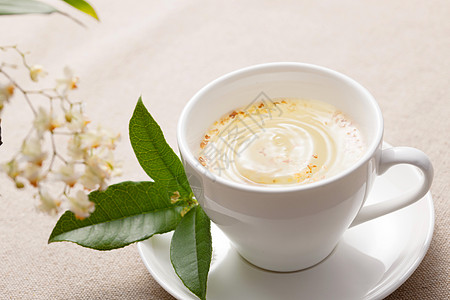 热饮食品桂花茶高清图片