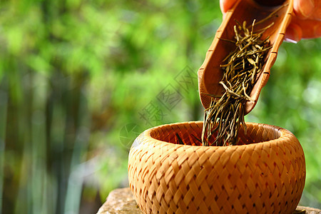 静物白昼茶匙茶叶图片