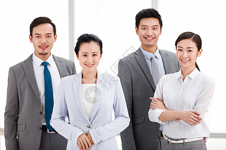 亚洲人衬衫领带满意东方商务团队图片