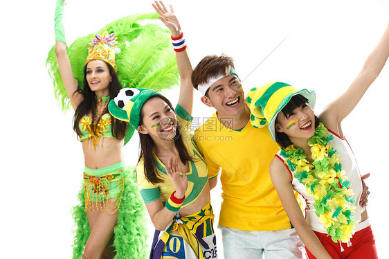 观看世界杯的激动球迷形象图片