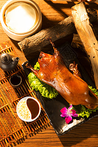 配菜垂直构图饮食北京烤鸭图片