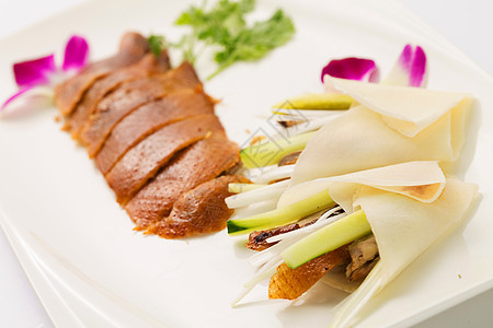 切片食物亚洲传统文化北京烤鸭图片