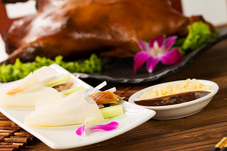 水平构图美味食品北京烤鸭图片