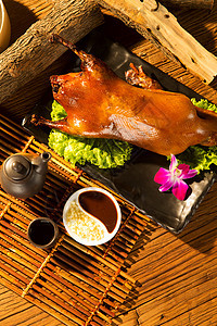 食品传统文化东亚北京烤鸭图片
