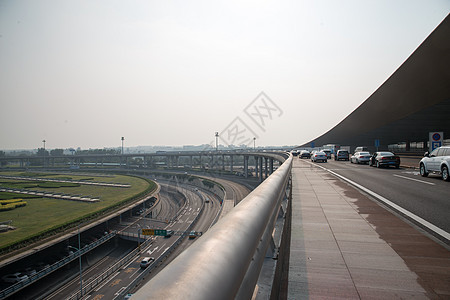 地标建筑栏杆无人北京机场T3航站楼图片
