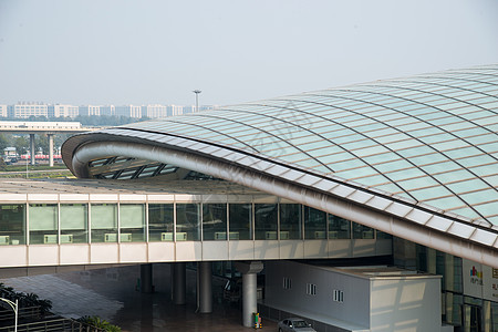 建筑结构地标建筑文化北京机场T3航站楼背景图片