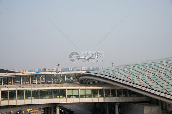 天空建筑结构城市北京机场T3航站楼图片