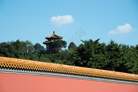 天空亭子国内著名景点北京北海公园高清图片