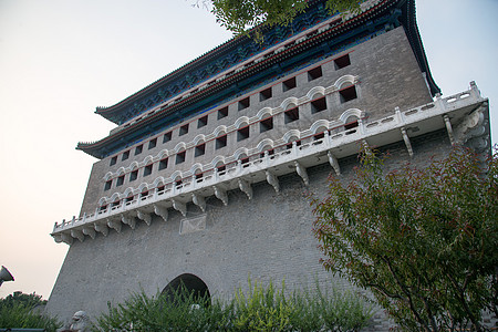 城堡元素国内著名景点历史北京前门城楼背景