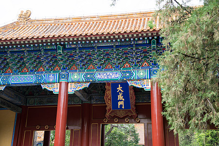北京名胜古典式首都北京雍和宫背景