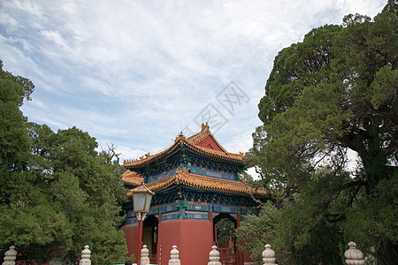 雪地风光国际著名景点北京雍和宫背景