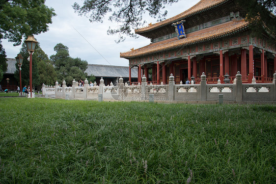 地标建筑旅行古老的北京雍和宫图片