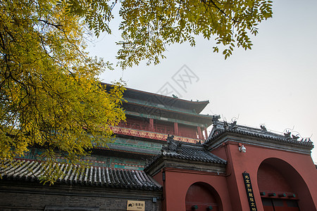 传统文化彩色图片旅行北京钟鼓楼城楼旅游高清图片素材