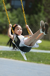 发饰发卡儿童小女孩荡秋千图片素材