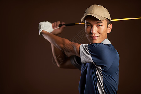 青年人高尔夫球运动员图片