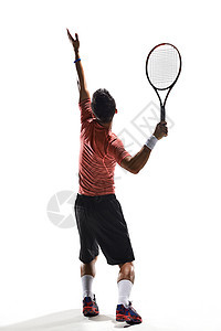 体育活动健康男人运动员打网球图片
