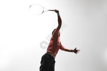 健身塑形运动员打网球图片