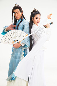 服饰神话勇气古装情侣图片素材