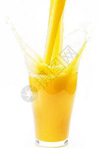 甜的落下玻璃杯橙汁图片