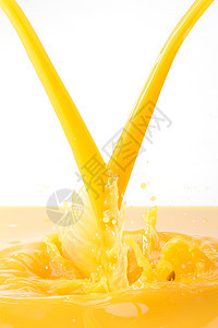 橙色溅酸的橙汁图片