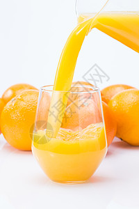 黄色桔子健康食物精神振作无人橙汁背景