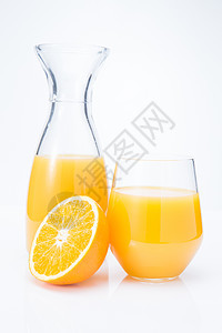 纯净橙子桔子橙汁图片