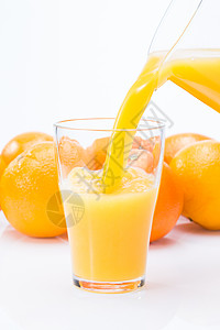 彩色图片有机食品影棚拍摄橙汁图片