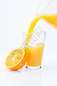 活力三个物体诱惑橙汁高清图片