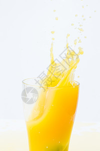 诱惑黄色溅橙汁图片