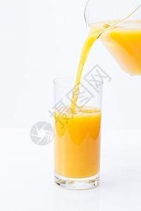 落下水杯美味橙汁图片