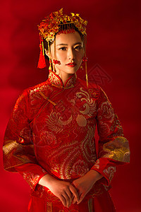 东方传统文化古装新娘图片