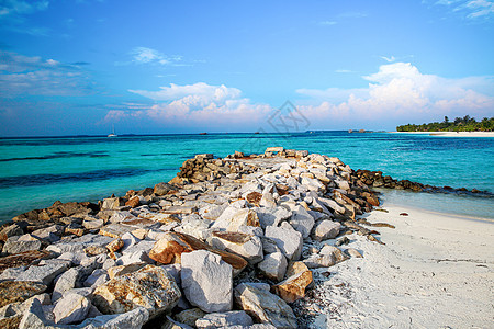 岛海洋辽阔马尔代夫海景风光图片