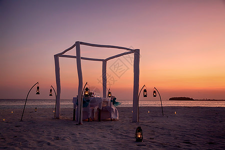 浪漫自然地理度假胜地马尔代夫海景图片