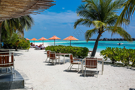自然地理水平构图户外马尔代夫海景风光图片