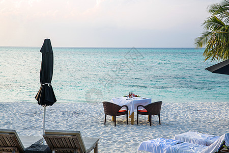 海岸地形自然保护区遮阳伞马尔代夫海景风光图片