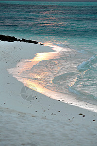 沙子宁静无人马尔代夫海景风光图片