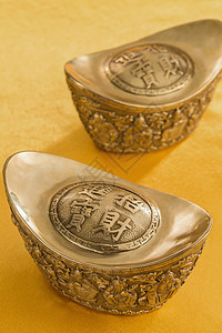 古币古典式传统文化金元宝图片