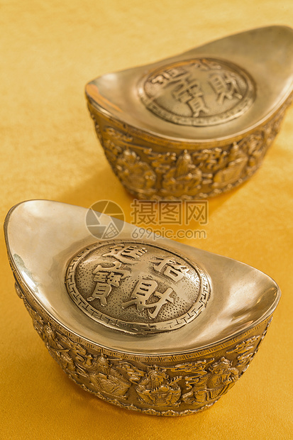 古币古典式传统文化金元宝图片