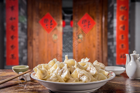 生食彩色图片新年春节吃饺子图片