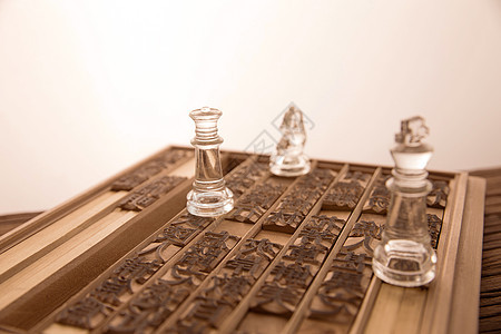 艺术品游戏挑战活字印刷和国际象棋图片