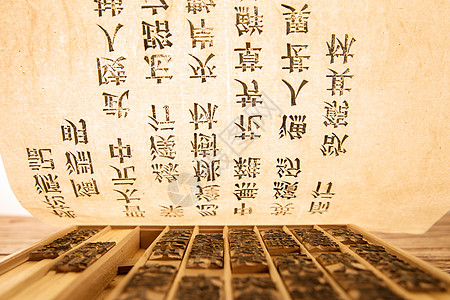 免抠字母素材木制活字印刷背景