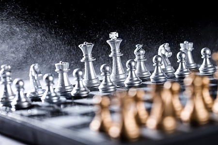 黑色粉末比赛式样团结国际象棋背景