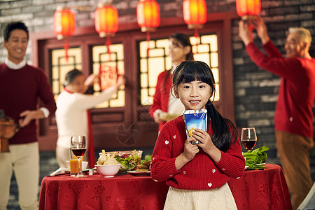 节日春节亲情快乐儿童过新年图片