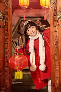 节日传统文化元素快乐儿童过新年图片