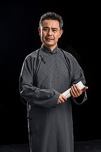 中式衣领东方复古中老年男人图片