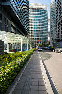 垂直构图摄影发展北京金融街背景图片